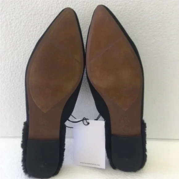 Who What Wear Black Mules with Faux Fur Lining - Picture 3 of 5
